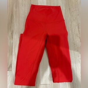 Lululemon Red Leggings